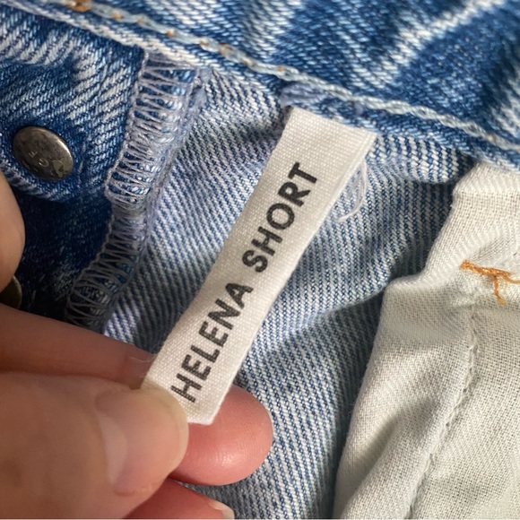 GRLFRND Distressed Helena high rise denim Shorts kiki size 26 - Picture 5 of 10